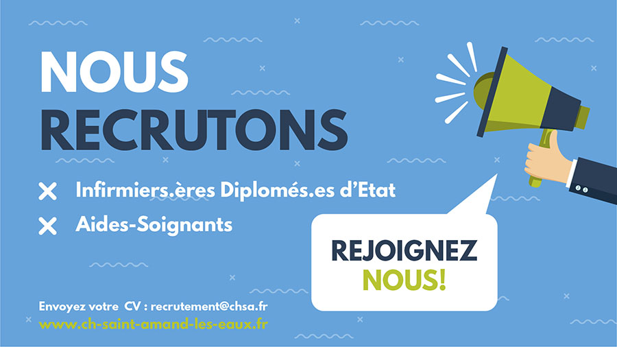annonce de recrutement d'infirmiers et aide soignant